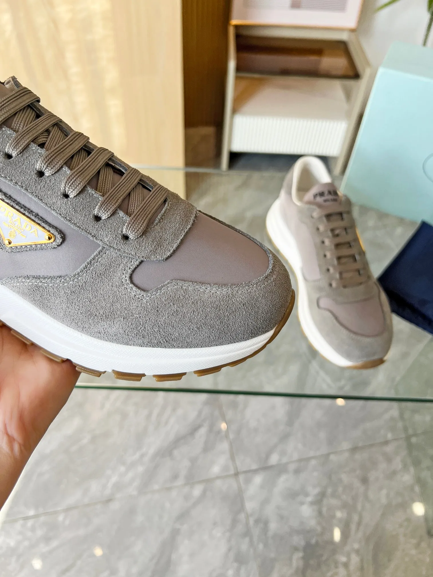 👟👟Ex-factory price 520👟👟 Prada "PRADA.." 2025 explosive model for couples has been shipped. , original version developed 1:1, fabric: anti-cement nylon cloth, lining: sheepskin, foot weight: sheepskin, 35--46 yards, "34 and 41 yards can be customized and cannot be returned",